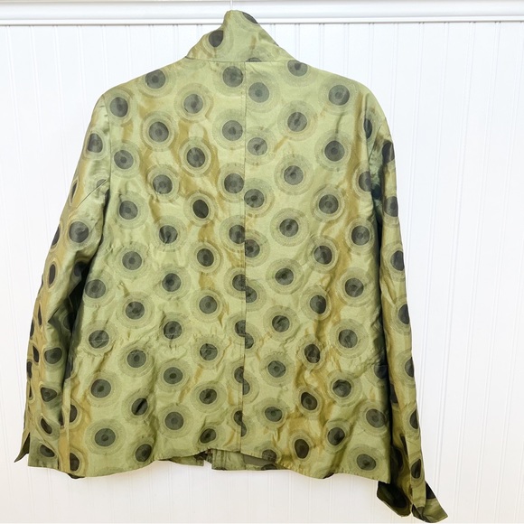 Abbie Mags NWT 2-Tone Celadon Green Full Zip Lightweight Jacket Size XL/L - Picture 2 of 7
